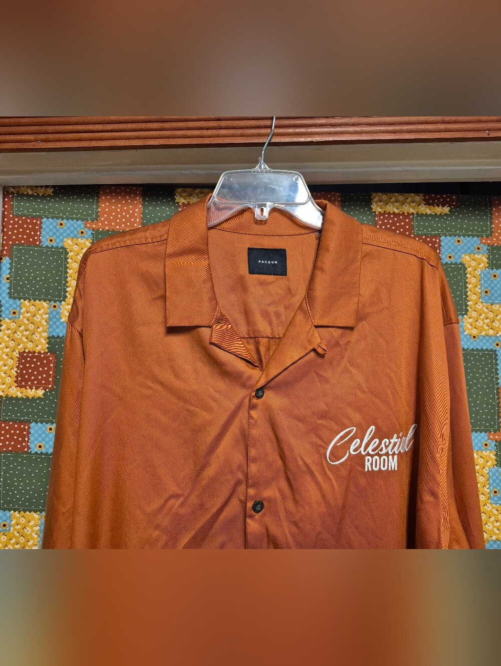 Pacsun Celestial Room Embroidered Camp Shirt, NWT